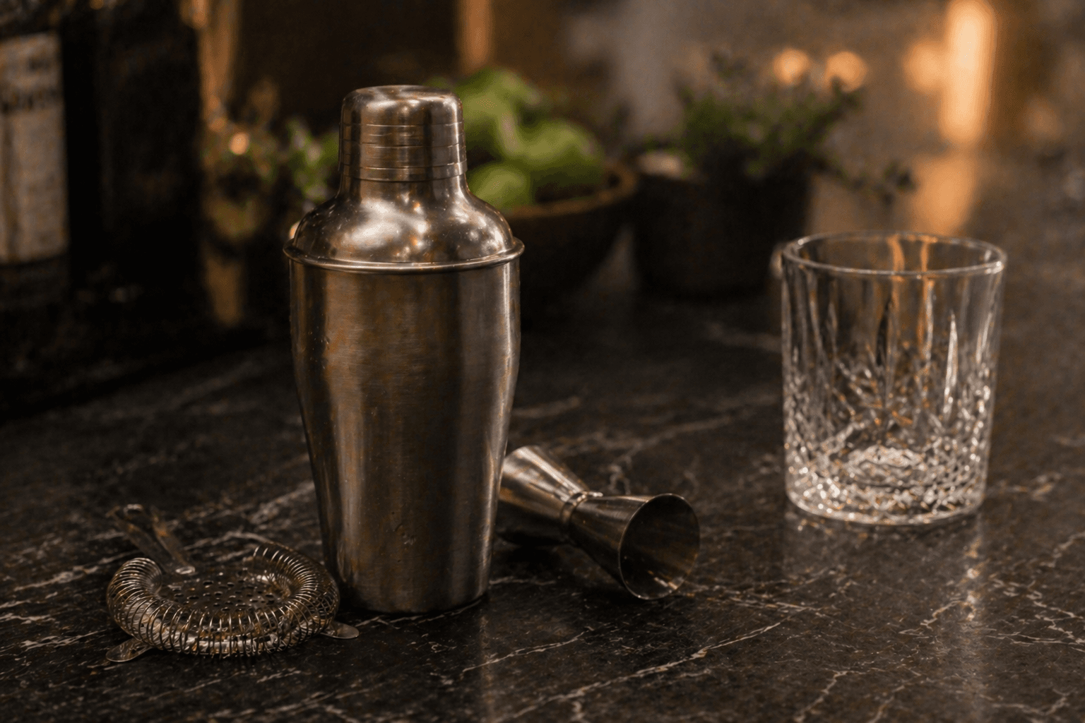 Cocktail Shaker Set — Stainless Steel